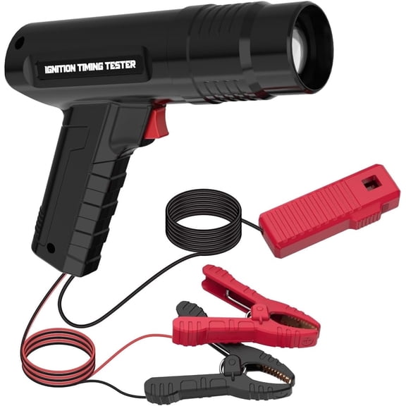 KAISAL Automotive Timing Light 12V, Inductive Ignition Timing Light Gun, for 2&4 Stroke Petrol Engine, 10FT Cord, for Car Motorcycle, Plastic