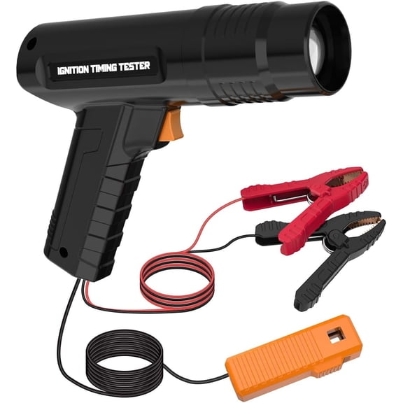 KAISAL Automotive Timing Light 12V, Inductive Ignition Timing Light Gun, for 2&4 Stroke Petrol Engine, 10FT Cord, for Car Motorcycle