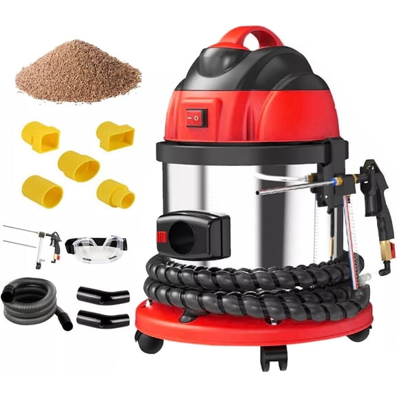 KAISAL Walnut Blaster, Intake Valve Cleaning Machine, Engine Carbon Remover Sand Blaster, BMW N54 N55 B58 Audi VW, 5 Adapters, 13L, 2KG Media, 1200W