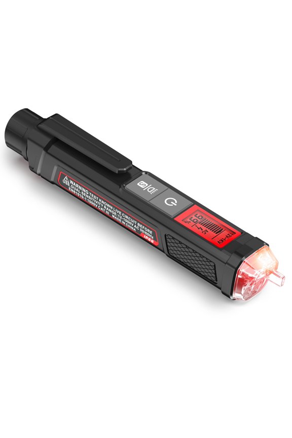 Voltage Tester/Non-Contact Voltage Tester with Signal Percentage, Dual Range AC 12V/70V-1000V, Live/Null Wire Tester, Electrical Tester with LCD Display, Wire Breakpoint Finder (Black)