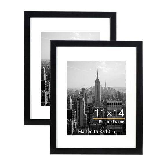 KAIWIN 11x14 Picture Frames Set of 2, Display Pictures 8x10 with Mat ...