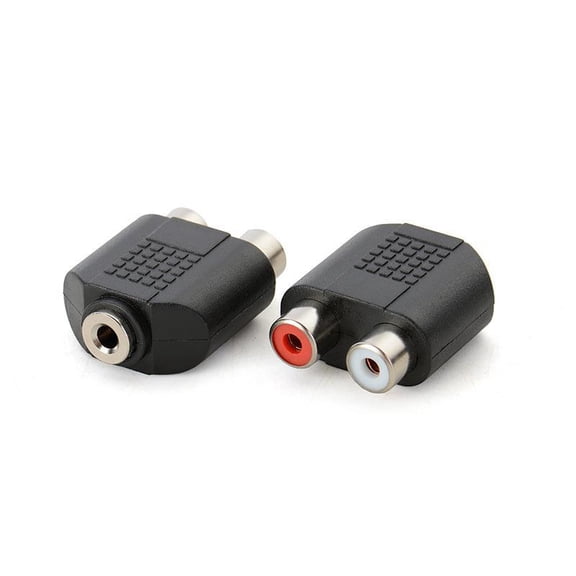 3.5mm STEREO MALE to DUAL RCA FEMALE ADAPTER: Electronics - Walmart.com
