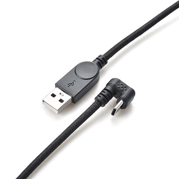 KAIXUDA USA 90-Degree Right Angle USB C Extension Cable for Charging & Data Transfer, Long Micro USB Power Cord for Android Gaming Phone/Tablet