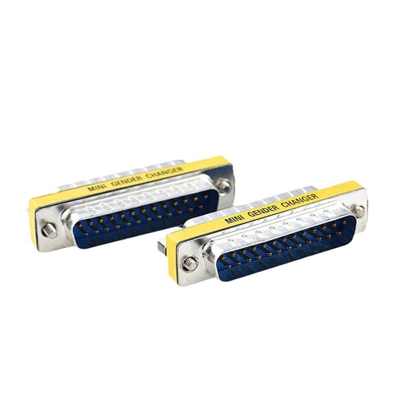 KAIXUDA USA DB25 Male to Male Parallel Port Connector Adapter, 25-Pin M/M Coupler for Printer/PC Extension (3-Pack)