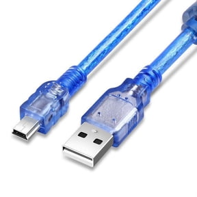 KAIXUDA USA Mini USB 5-Pin Data Transfer and Charging Cable (A Male to Mini B) for Digital Cameras, MP3/4, & GPS Devices, High-Speed T-Port Adapter Cord (0.3m-10m Lengths)