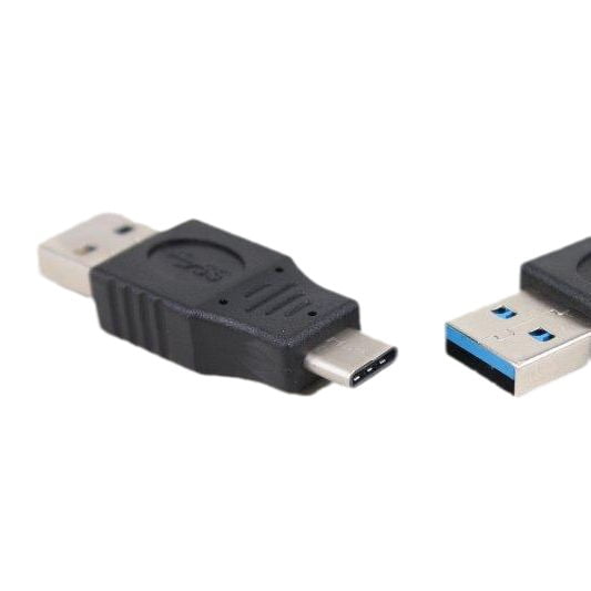 KAIXUDA USA Type-C to USB 3.1 Adapter Cable, High-Speed Converter for Data, Video, and Fast Charging, Black (0.2m/1m)