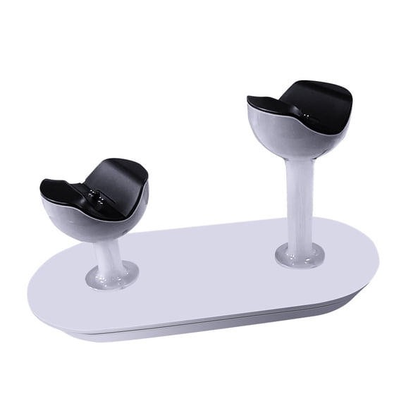 KAIXUDA Wine Glass-Shaped Dual Fast Charging Dock for PS5 Controllers - 2-Hour Quick Charge Base for DualSense/DualSense Edge, LED Status Indicators, Space-Saving PS5 Controller Charger Accessory