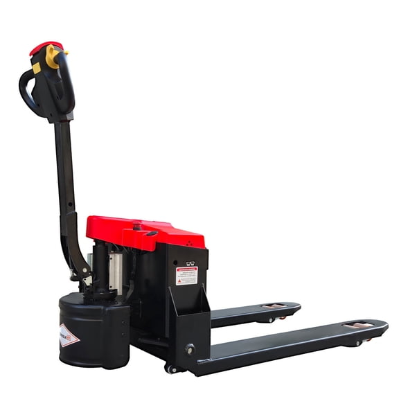 KAIXUN Full Electric Pallet Jack, 3300lbs Capacity Motorized Pallet Lift Trucks, 45 L 27 W Forks, Dual-PU Wheels, Compact & Easy to Use Safe Material Handling Truck for Warehouse