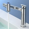 thumbnail image 1 of KAIYING 1080° Rotatable Bathroom Faucet, Height Adjustable Single Handle Sink Faucet with Temperature Display(Chrome), 1 of 8