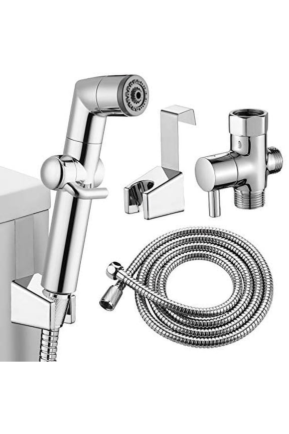 Handheld Bidet Sprayer Chrome Finish Leak-Proof ABS