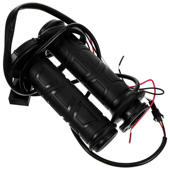 KAJNBN 1 Pair Rubber Heated Handlebar for Motorcycle Winter Riding Simple Design 5.50x0.86x0.86 Inch