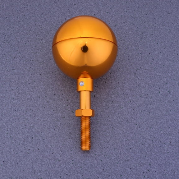KAJNBN 1 Set Flagpole Ball Aluminum Alloy Light Golden Anodized Finish for Outdoor Use