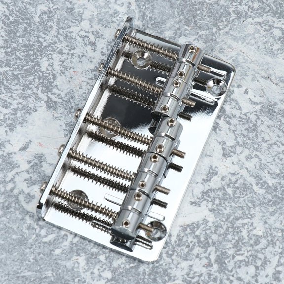 KAJNBN 1 Set Metal Silver Guitar Bridge For Ukulele And Guitar With Precisely Shaped Thin Design