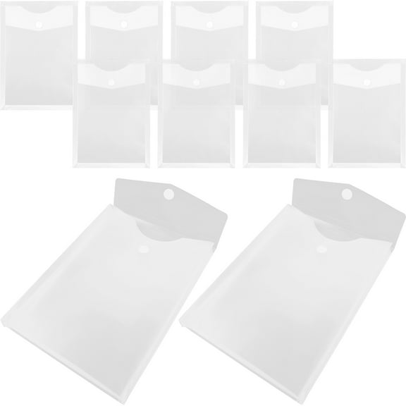 KAJNBN 10Pcs Document Storage Bags Folder Document Organizer White Rectangular Office Use
