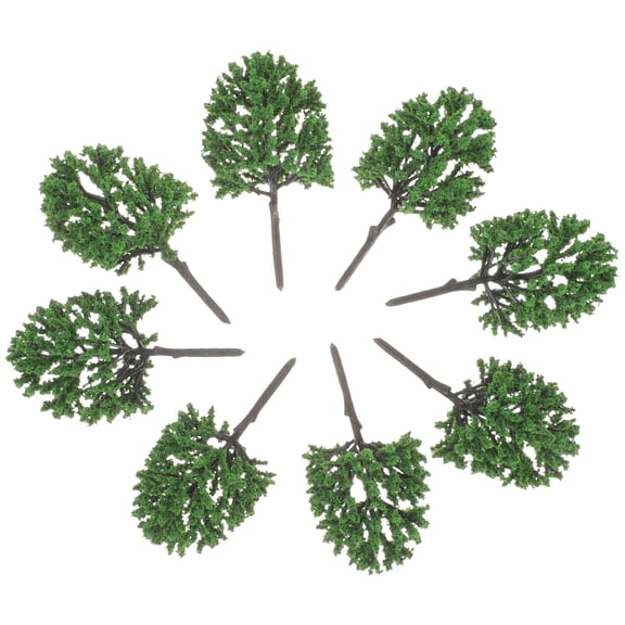 KAJNBN 10Pcs Miniature Artificial Greenery Plastic Model Trees For And Landscape Design