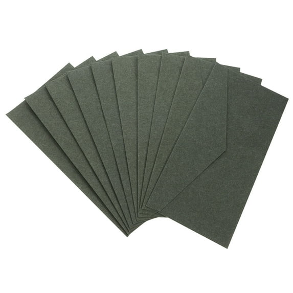 KAJNBN 10Pcs Rectangular Envelopes for Wedding Invitations Greyish-Green Classy Simplicity 8.7x4.3x0.04In