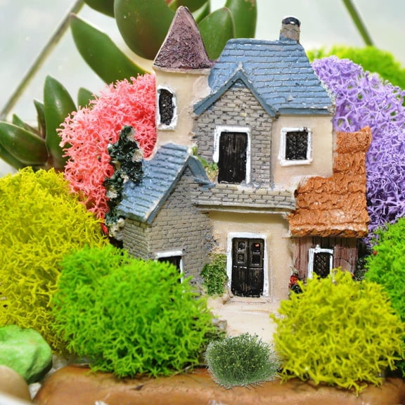 KAJNBN 10Pcs Tuft Model Grass for Enhancement Miniature 3.5X3.5X1.5In