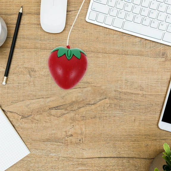 KAJNBN 1Pack Compact Design Assorted Color Cute USB Wired Mouse for Women 9.7X3.4in