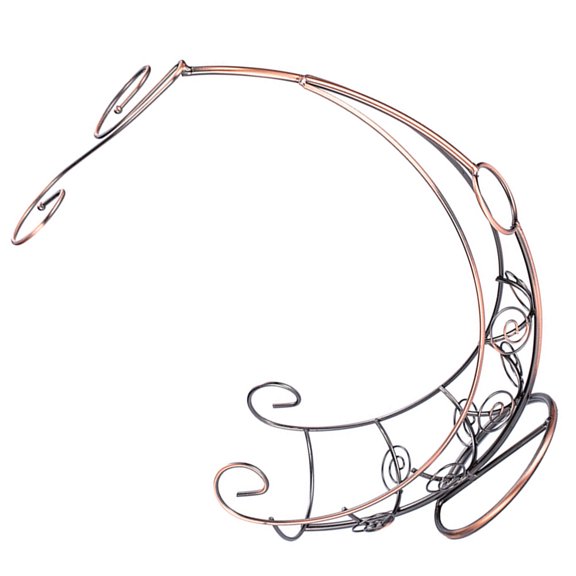 KAJNBN 1Pack Countertop Rack Holder Pirate Ship Wine Rack for Kitchens and Bars Multi Color Iron Material