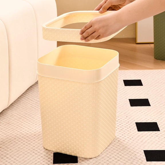 KAJNBN 1Pack Garbage Can For Bathroom Large Capacity Storage Minimalist Style