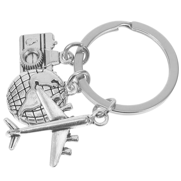 KAJNBN 1Pack Unique Keychain Charms Compact Lightweight Traveler Jewelry In Silver Color Suitable For Pilots Sailors