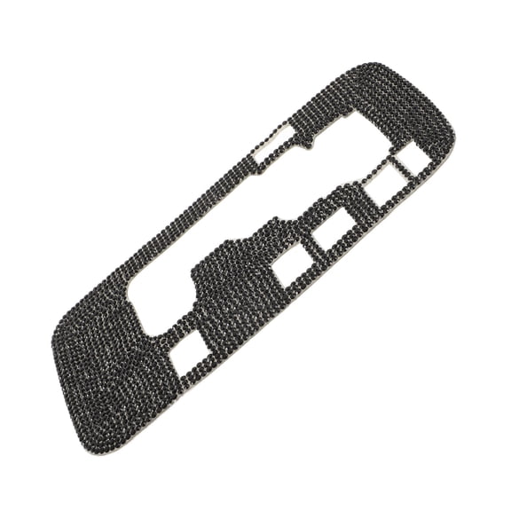 KAJNBN 1Pack Universal Gear Stick Cover Rhinestone Black Car Interior 6.09X3.14X0.08In