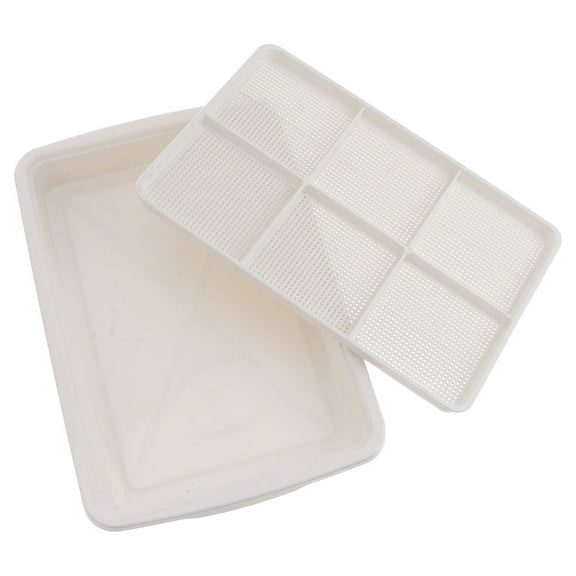 KAJNBN 1Pcs Flat Bottom Plastic Nursery Pots for Indoor Gardening and Storage 30x20x4.7cm