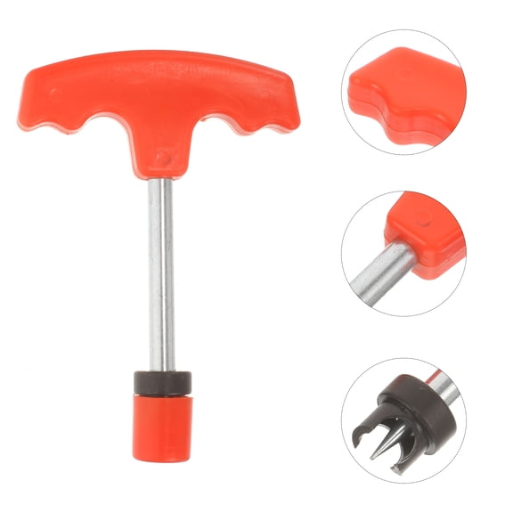 KAJNBN 1Pcs Red Plastic Hole Punch Tool for Irrigation .9in X 3.3in X 0.4in