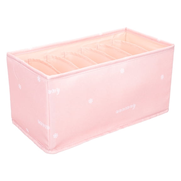 KAJNBN 1Pcs Storage Box Pink Rectangular Multi Grid Closet Organizer Bins 35 50X19 00X8 00Cm