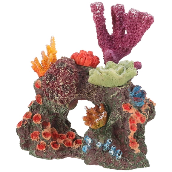 KAJNBN 1Set Aquarium Log Ornaments Coral Reef for Fish Tank Underwater Landscape in 5.89X5.89X4.32in