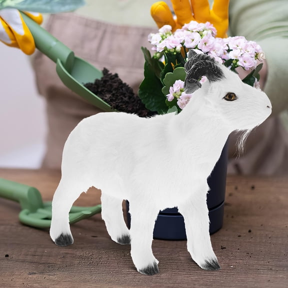 KAJNBN 1Set Farm Animal Toy Simulated Goat Figurine for Children Adults Students Family Members Friends Colleagues