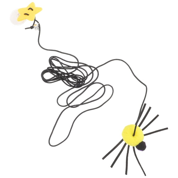 KAJNBN 1Set Hanging Cat Toy Spider Shape Felt Cloth for Interactive Play and Home Entertainment