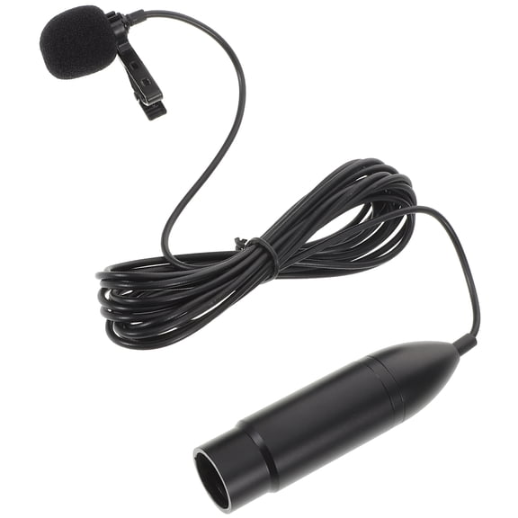 KAJNBN 1Set Metal Sponge Plastic Lavalier Microphone Three Pin Xlr Interface for Professional Audio Enthusiasts