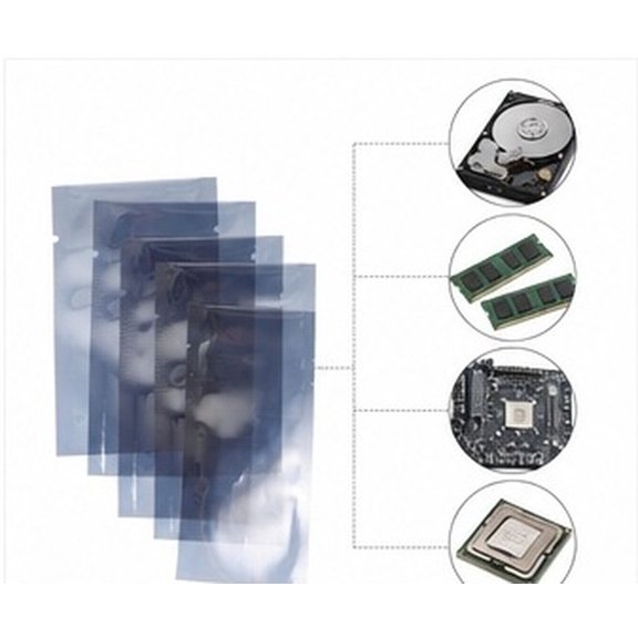 KAJNBN 200Pcs Anti Static Storage Bag, Durable Synthetic Material for Electronics and Batteries