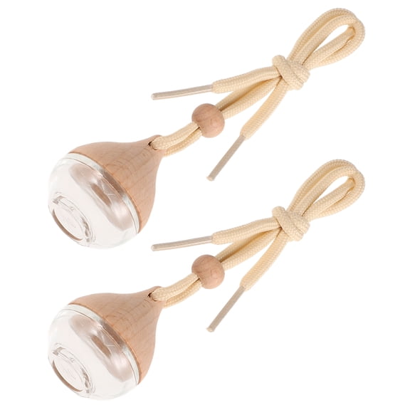 KAJNBN 2Pcs Glass Drop Shape Aroma Bottle Car Air Elegant Design for Car Interior Decor