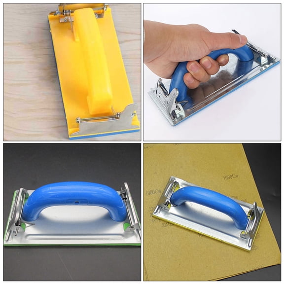 KAJNBN 2Pcs Metal Sanding Tool with Dust Extraction for Carpentry Work Handheld Sander Polishing