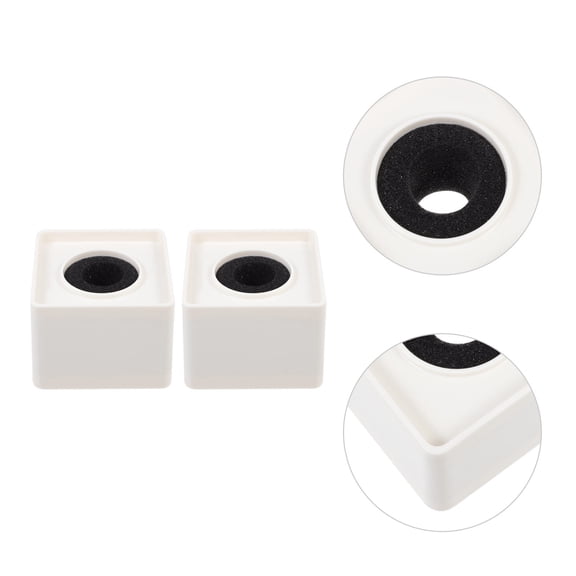 KAJNBN 2Pcs Microphone Station Logo White for Reporters and Interviewers Mic Cube Shaped