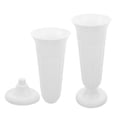 thumbnail image 1 of KAJNBN 2Pcs White Plastic Grave Flower Vase Memorial Flower Holder 9.8x4.1x4.1in, 1 of 8