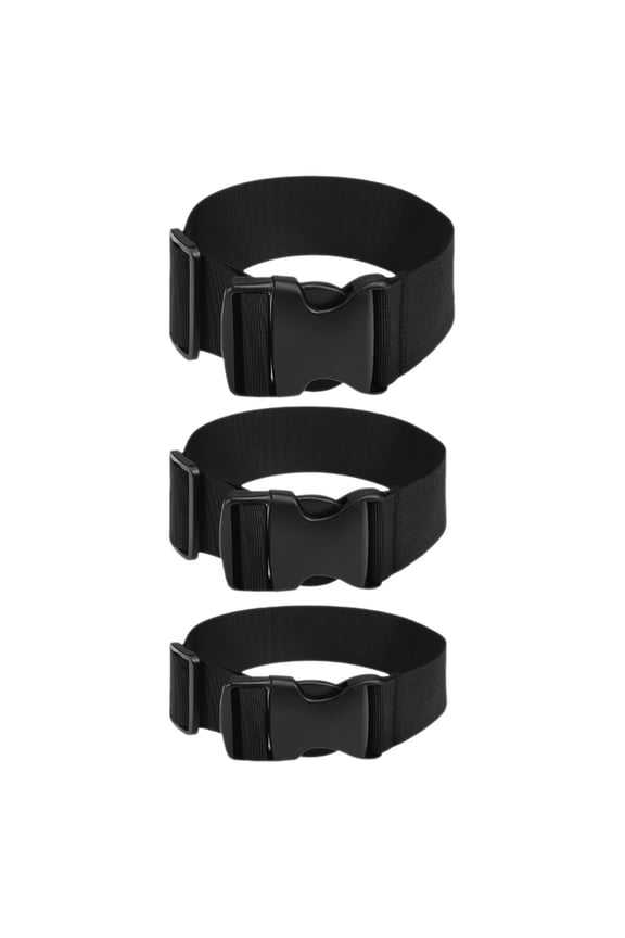 3Pcs Nylon Buckle Belts Strap For Luggage Binding And Backpack 11.8X2.3X0.4In