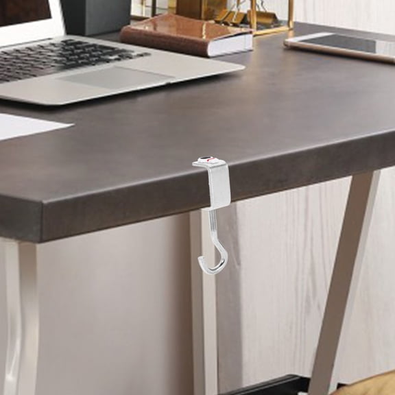 KAJNBN 4Pcs Desk Schoolbag Hanger Rabbit Shape Adjustable Purse Desk Hook Strong Load-bearing Capacity