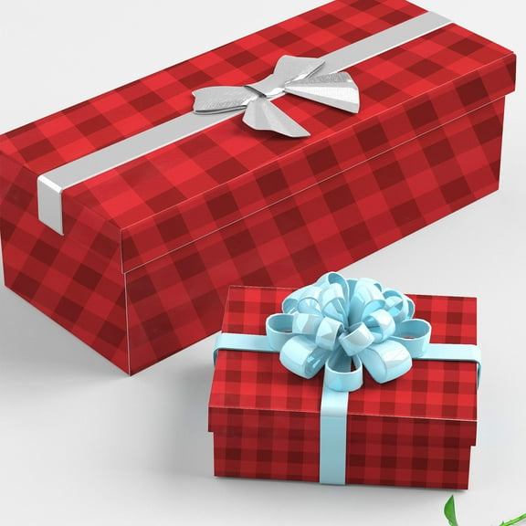 KAJNBN 5Pcs Wrapping Paper Rolls Checkered for Christmas and Valentine's Day