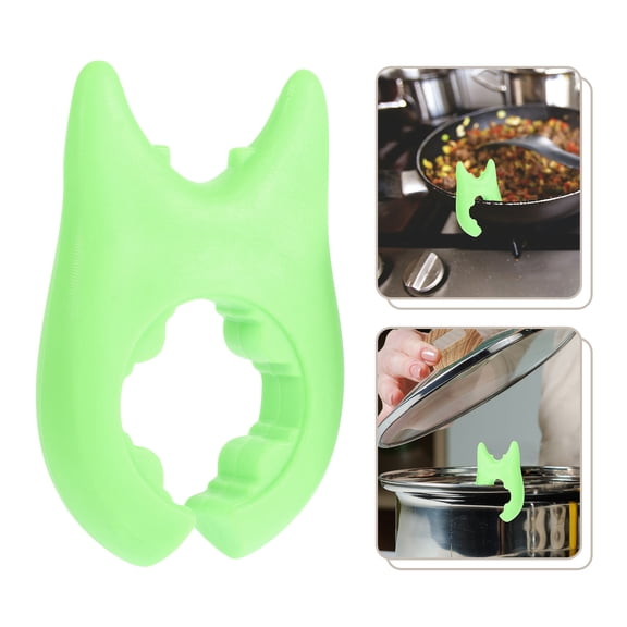 KAJNBN 6Pcs Pot Clip Spoon Rest Silicone Spill Proof Lid Lifter for Cooking Daily Use