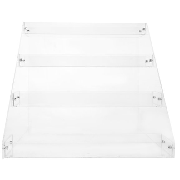 KAJNBN Acrylic Retail Display Case with Transparent Shelves for Beverage and Snack Storage