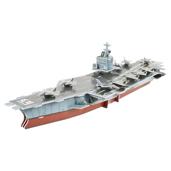 KAJNBN Aircraft Carrier 3D Model Kits 1 Pcs 55.00X15.00X13.00In for Kids Building Kits