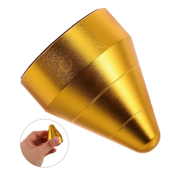 KAJNBN Aluminum Alloy Car Stickers 1Pack Golden Pointed Anti Collision for Car Owners 2.0x1.4x1.4in