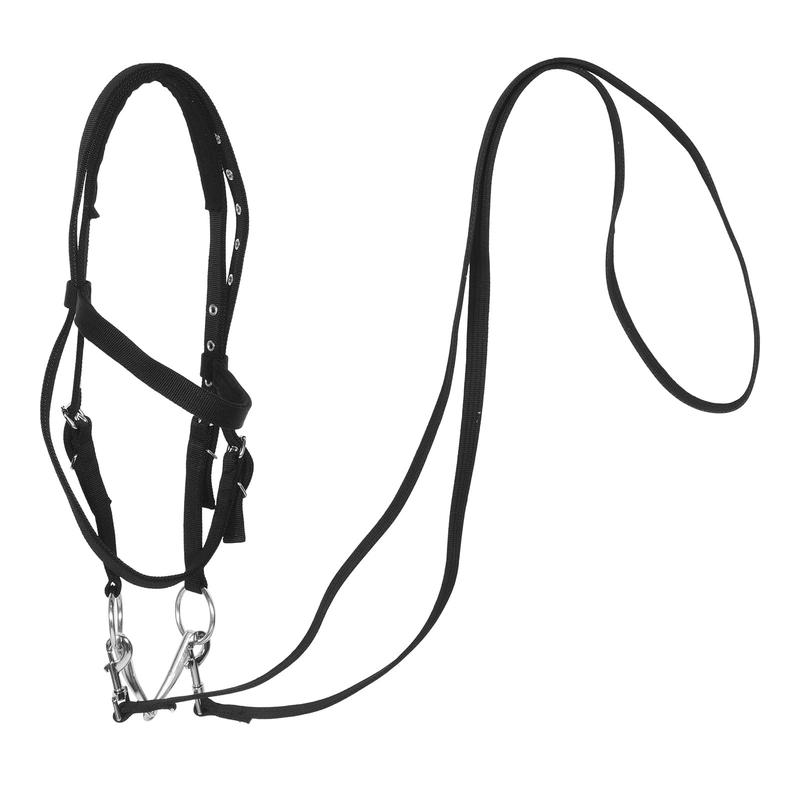 KAJNBN Black Halter Bridle Rope 1 Young Sleek Shape Bitless Control 11 ...