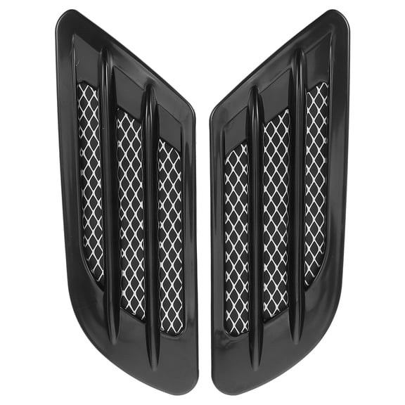 KAJNBN Car Enthusiasts Sleek Gill Sticker 1 Pair Abs Black Auto Decals For Car Body Decoration