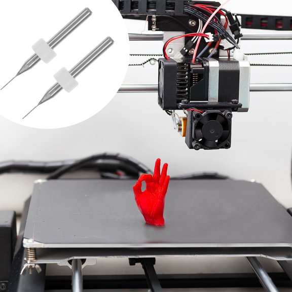 KAJNBN Nozzle Tool Kit 10Pcs Tungsten Steel Drill Bits for 3D Printer Nozzle Maintenance