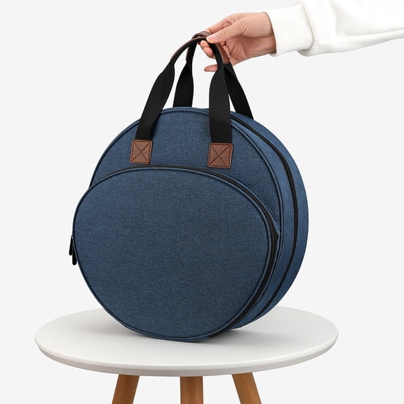 KAJNBN Project Bag For Quilting Craft Storage 1Pcs Blue 32.00X30.00X6.00Cm For Beginners