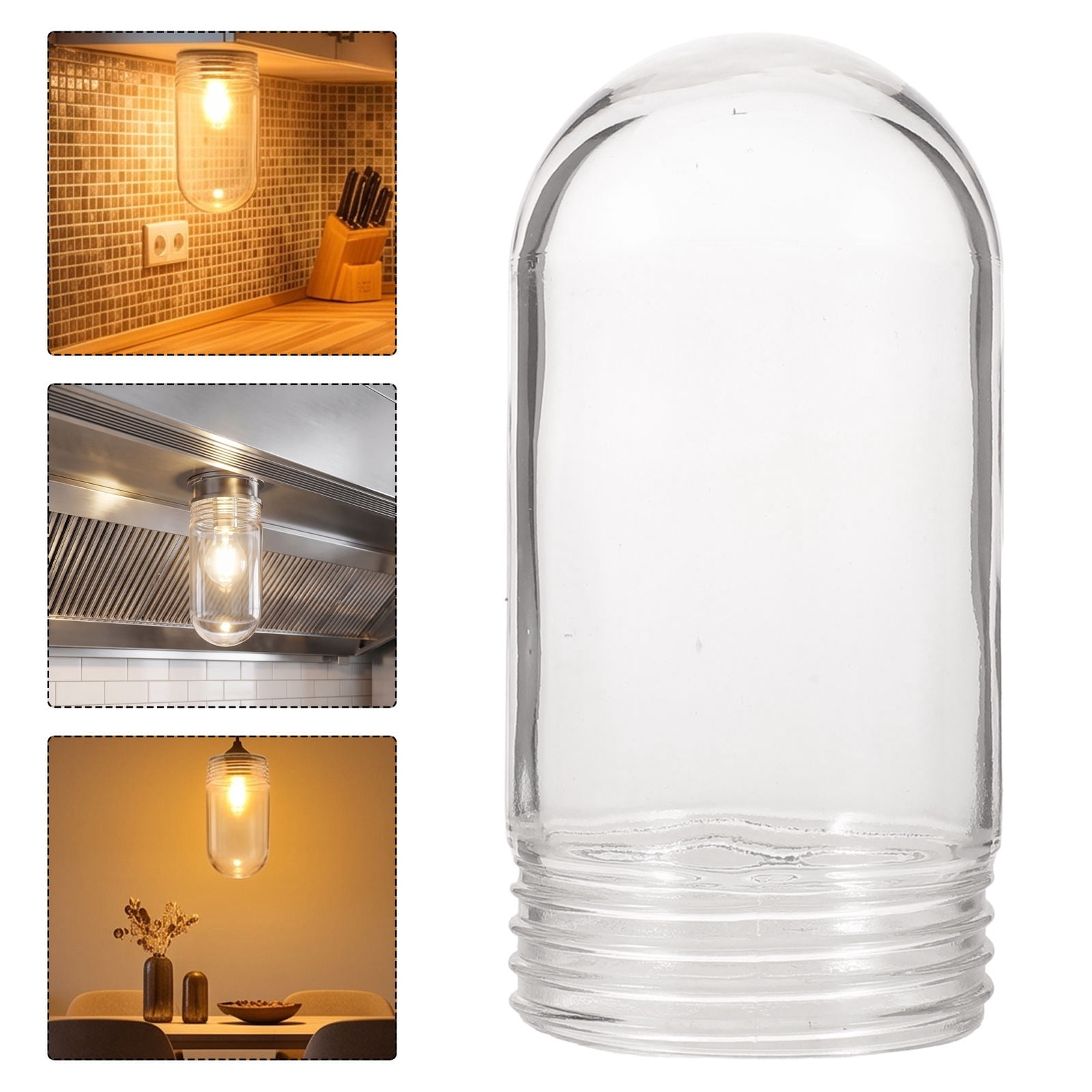 Stringing Ceiling KAJNBN Replacement Transparent Glass Light Shade Cover for Patio String ...